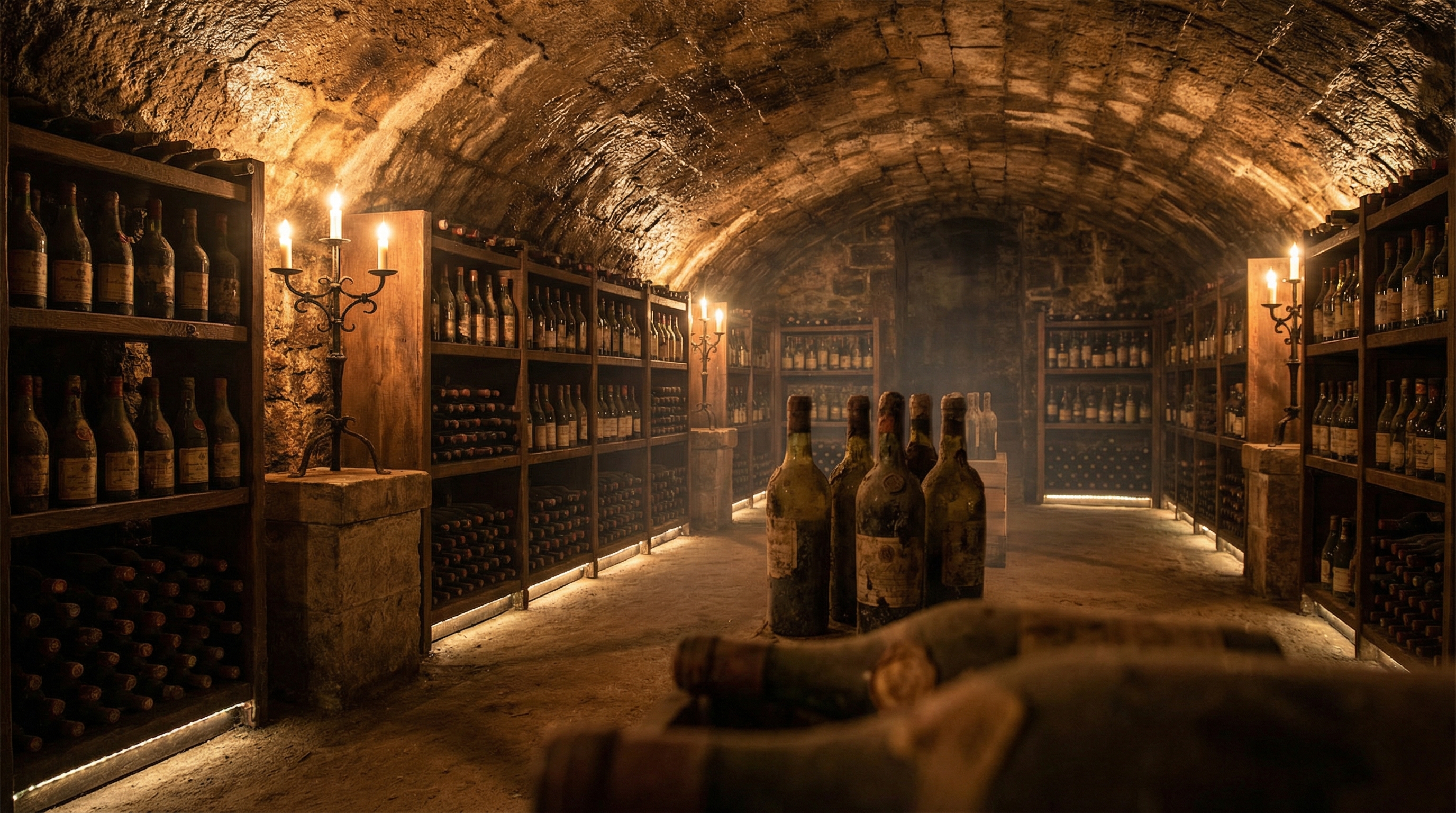 Modern wine refrigerator with glass door