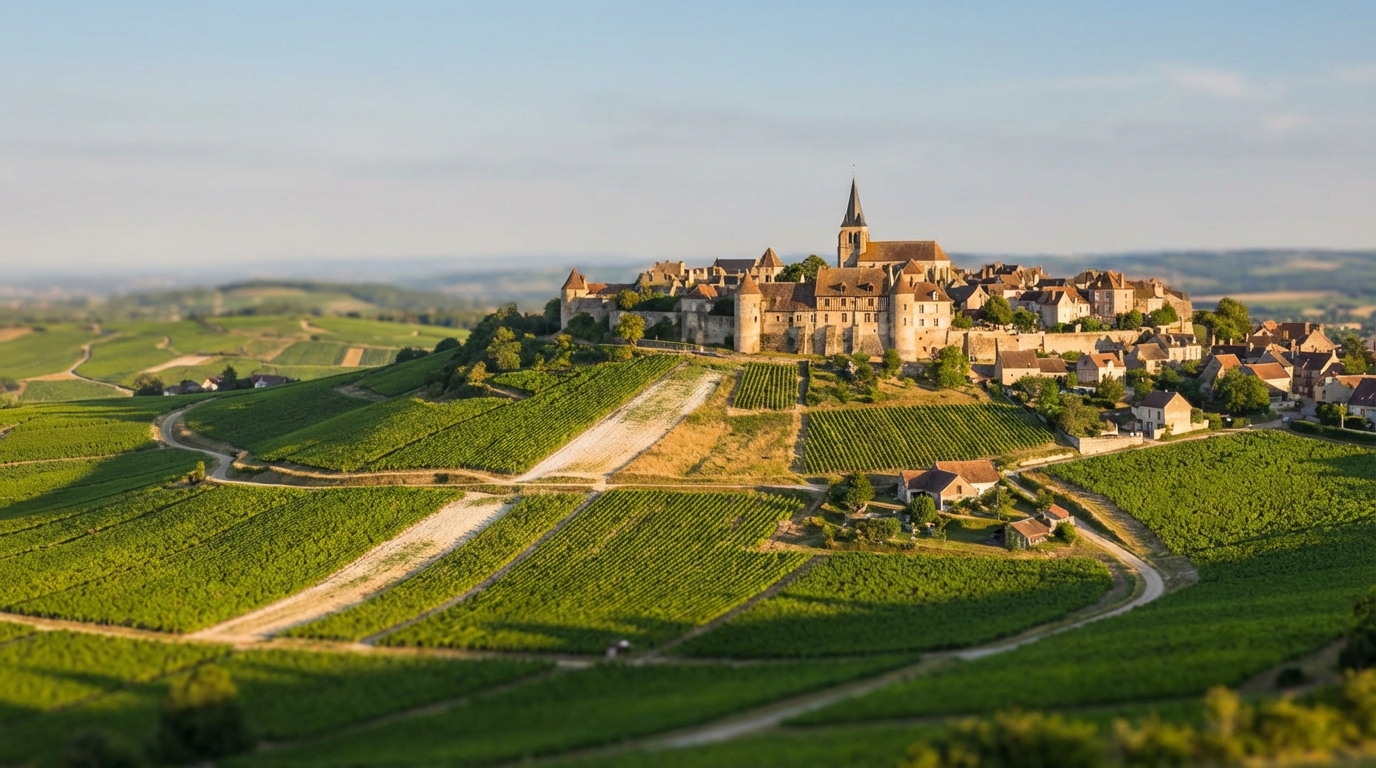 Bottles of Crémant de Loire sparkling wine aging in a tuffeau cave cellar
