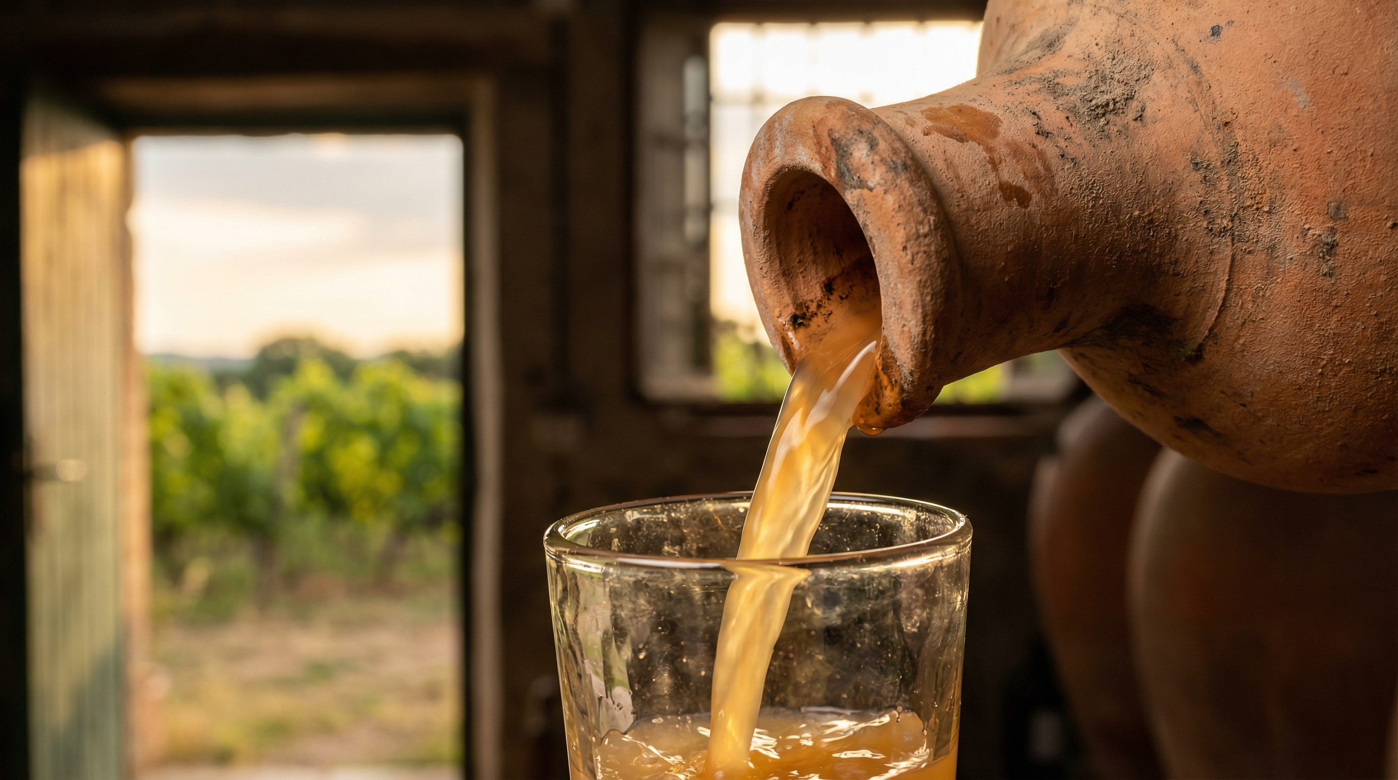 Mains triant des raisins fraichement recoltes dans un petit domaine de vin nature