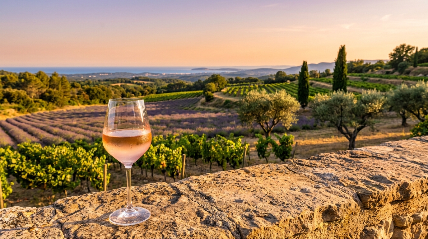 Provence lavender fields and vineyards