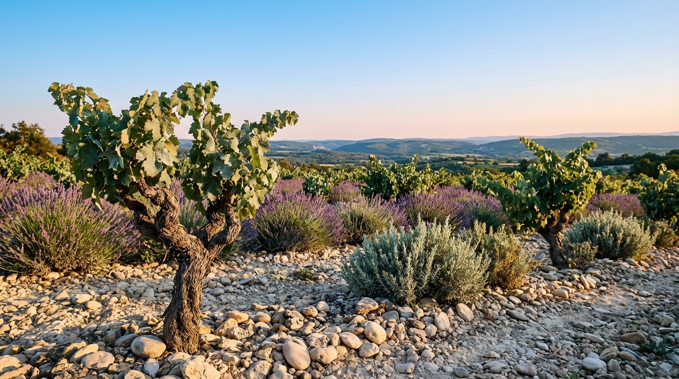 Golden Marsanne and Roussanne white wines from the Rhône Valley served alongside regional cuisine