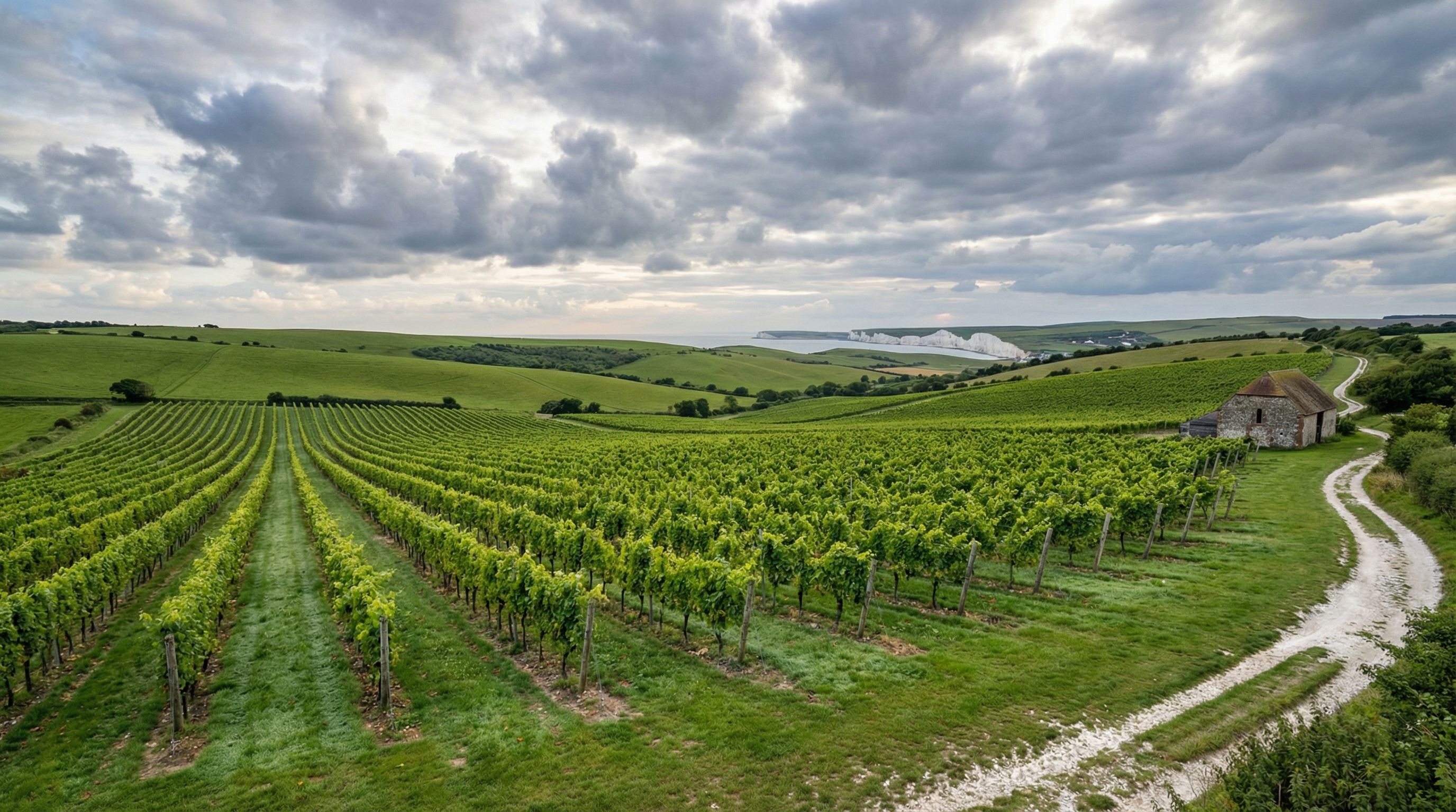 Coastal Croatian vineyard on the Adriatic