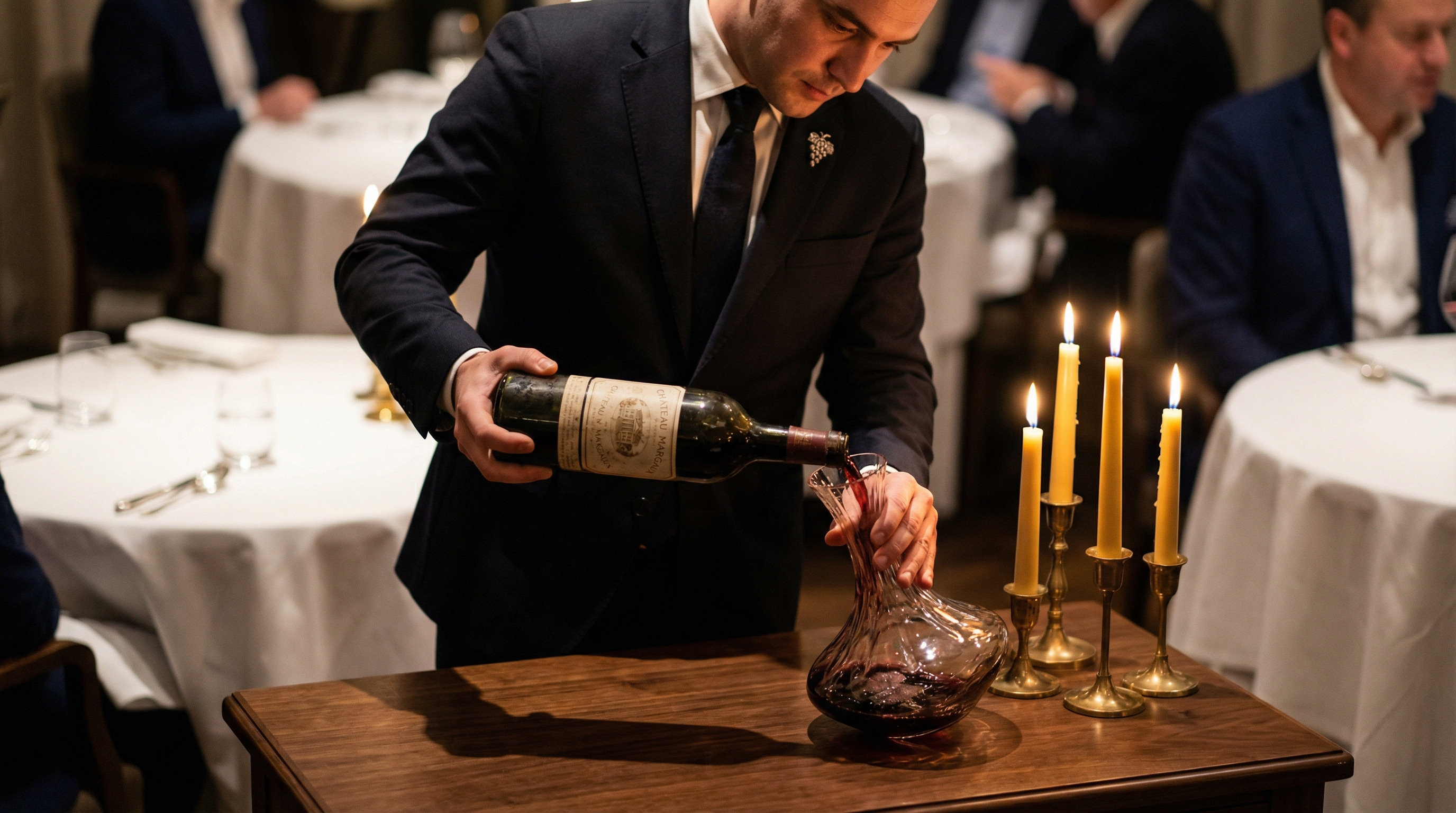 Wine glasses with thermometer